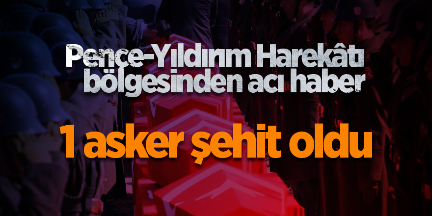 Pençe-Yıldırım Harekâtı bölgesinden acı haber - samsun haber