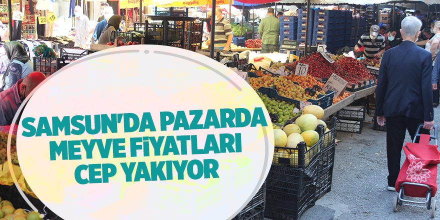 Samsun'da pazarda meyve fiyatları cep yakıyor - samsun haber