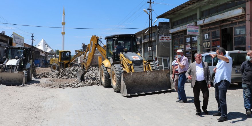 Havza Küçük Sanayi Sitesinde altyapı ve yol çalışması başladı - samsun haber