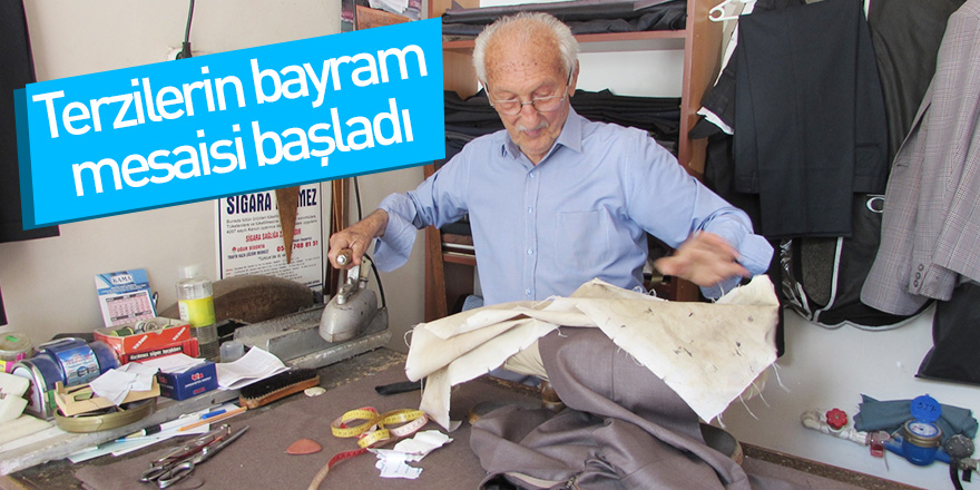 Terzilerin bayram mesaisi başladı