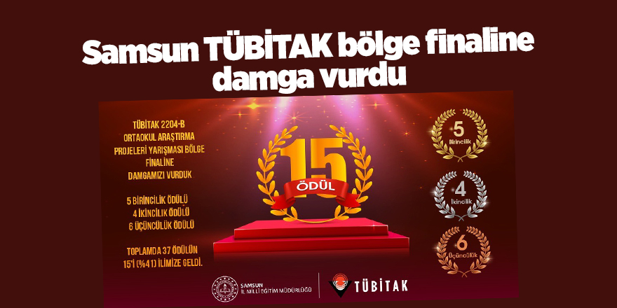 Samsun TÜBİTAK bölge finaline damga vurdu -samsun haber