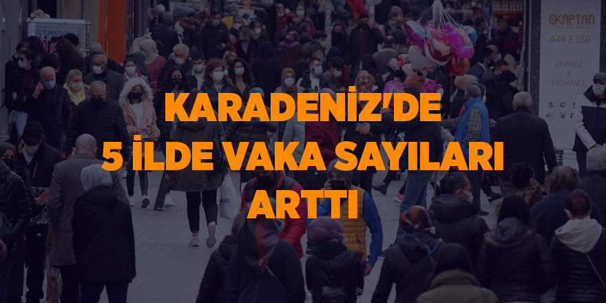 Karadeniz'de 5 ilde vaka sayıları arttı - samsun haber