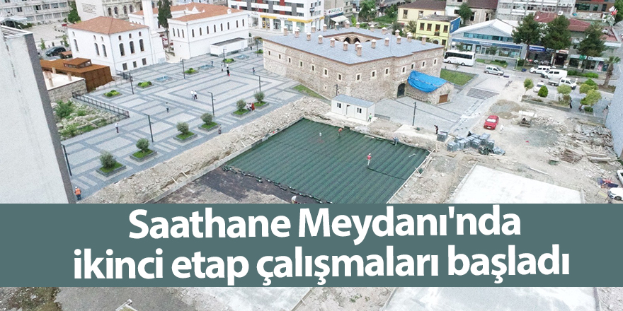 Saathane Meydanı'nda ikinci etap çalışmaları başladı - samsun haber