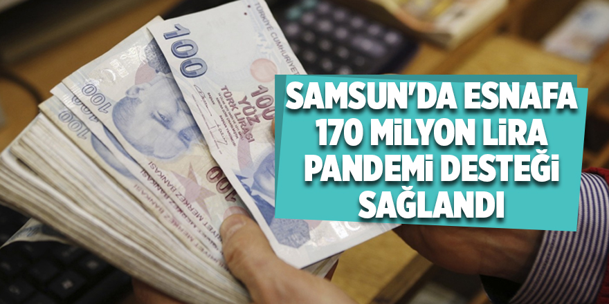 Samsun'da esnafa 170 milyon lira pandemi desteği sağlandı - samsun haber