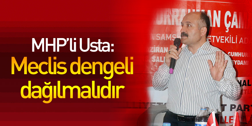 Usta: Meclis dengeli dağılmalıdır