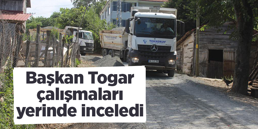 Başkan Togar çalışmaları yerinde inceledi - samsun haber