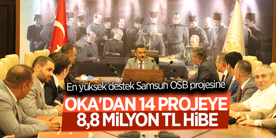 OKA'dan 14 projeye 8,8 milyon TL hibe 