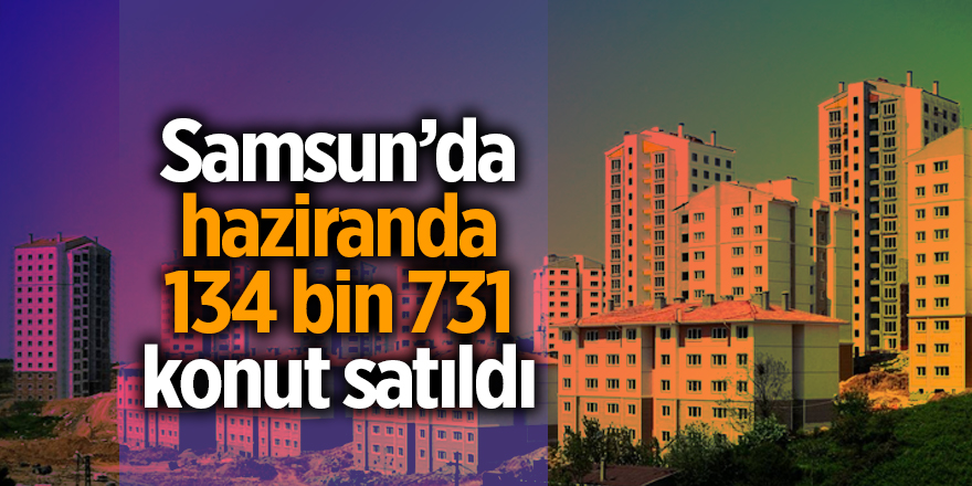 Samsun’da haziranda 134 bin 731 konut satıldı - samsun haber