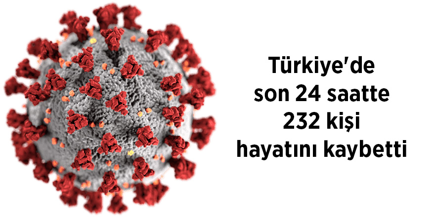 Türkiye'de son 24 saatte 232 kişi hayatını kaybetti