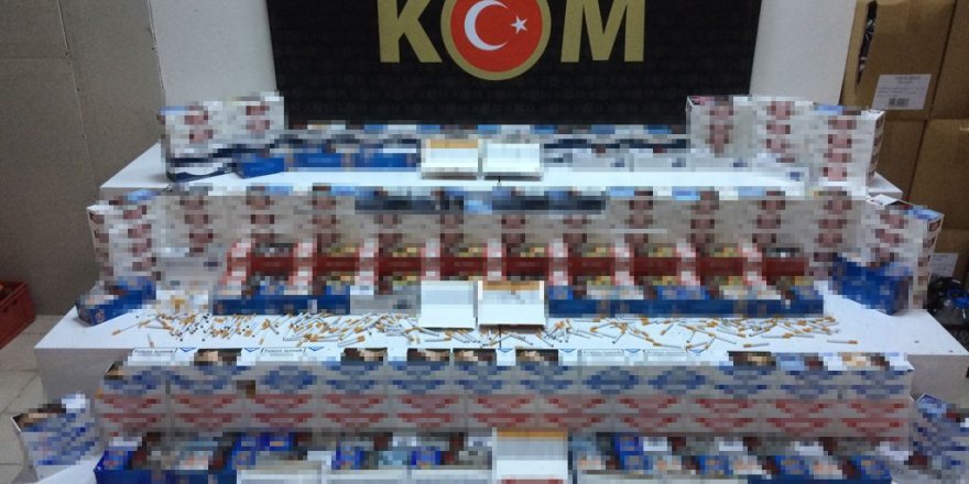 Samsun'da 46 bin 600 dal kaçak makaron ele geçirildi - samsun haber