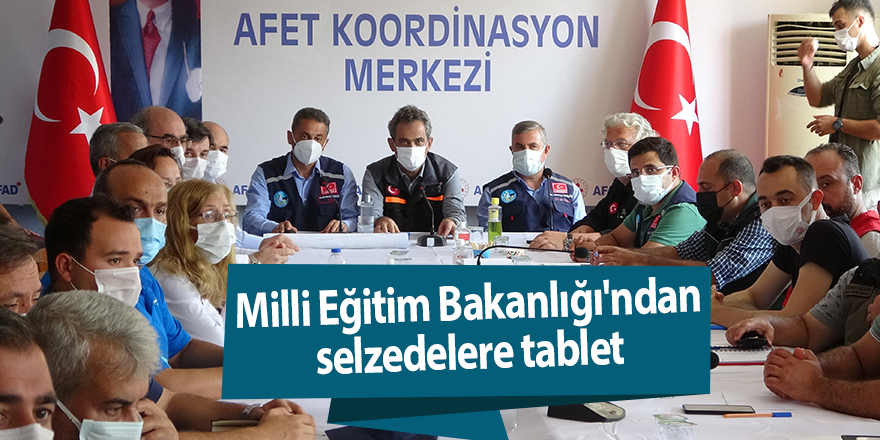 Milli Eğitim Bakanlığı'ndan selzedelere tablet