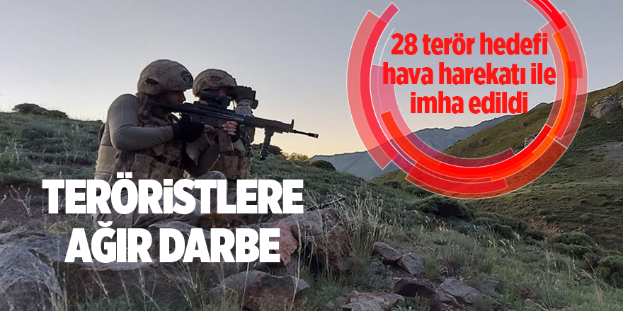 Teröristlere ağır darbe