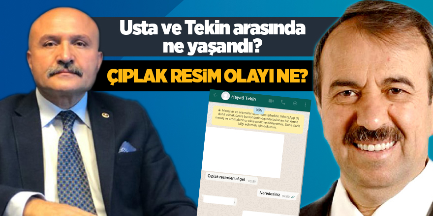 Usta ve Tekin arasında ne yaşandı? - samsun haber