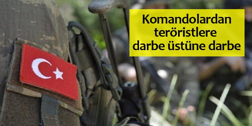 Komandolardan teröristlere darbe üstüne darbe! 10 terörist etkisiz hale getirildi