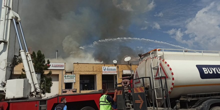 Ankara Organize Sanayi Bölgesinde yangın