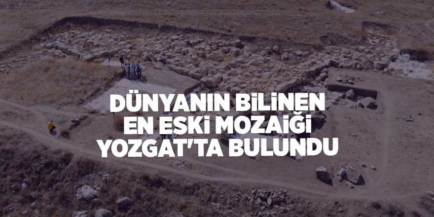 Dünyanın bilinen en eski mozaiği Yozgat'ta bulundu