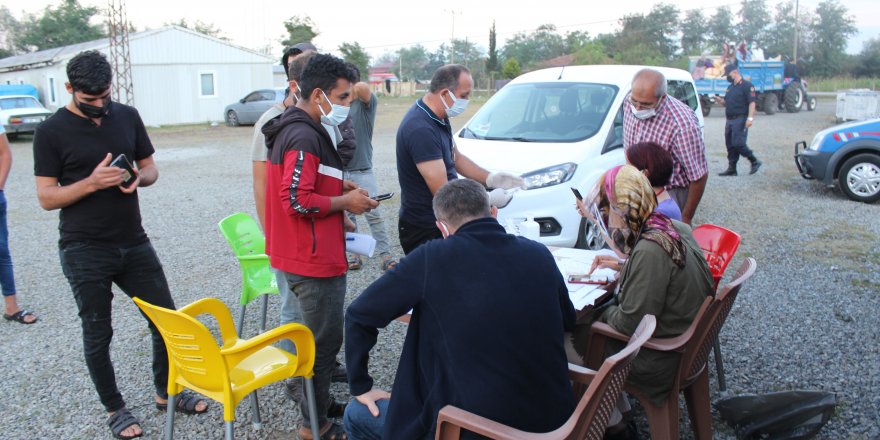 Samsun'da mevsimlik tarım işçileri aşılandı - samsun haber