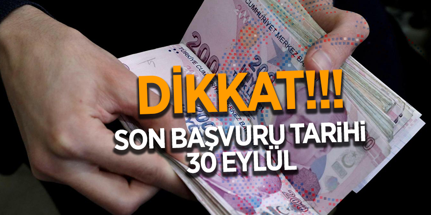 Vergi yapılandırmasında son başvuru tarihi 30 Eylül