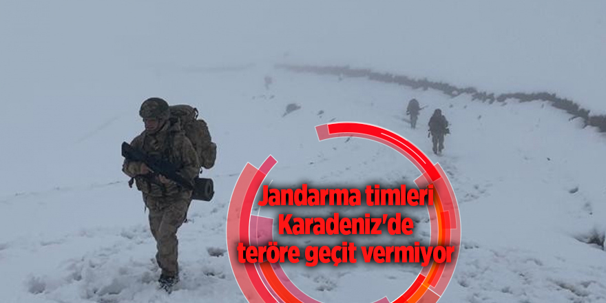 Jandarma timleri Karadeniz'de teröre geçit vermiyor