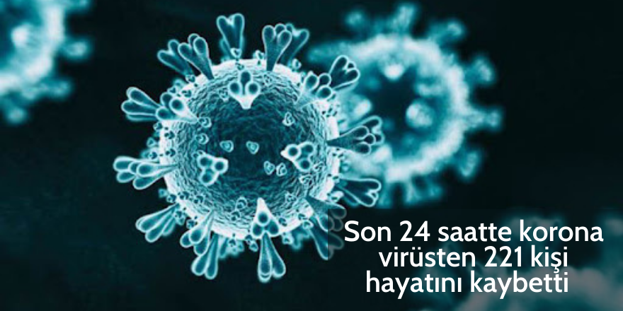 Son 24 saatte korona virüsten 221 kişi hayatını kaybetti   