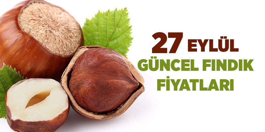 27 Eylül güncel fındık fiyatları