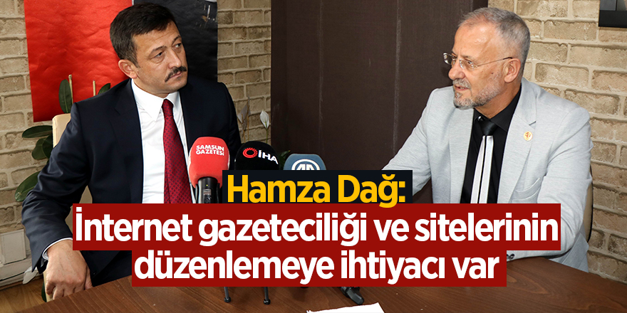 Hamza Dağ: İnternet gazeteciliği ve sitelerinin düzenlemeye ihtiyacı var