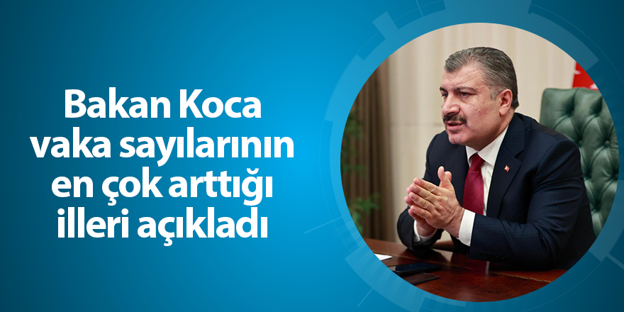 Bakan Koca vaka sayılarının en çok arttığı illeri açıkladı