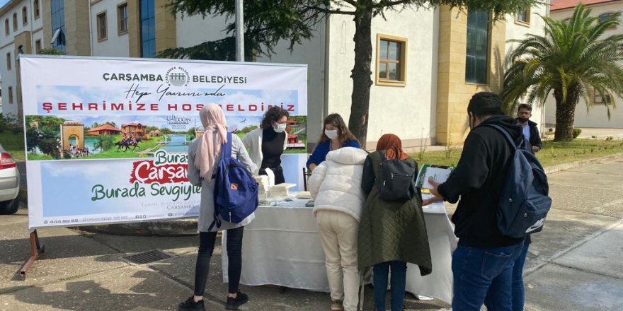 Çarşamba Belediyesi üniversite öğrencilerini karşıladı