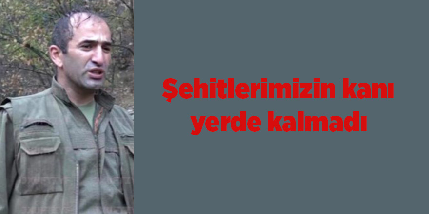 Şehitlerimizin kanı yerde kalmadı