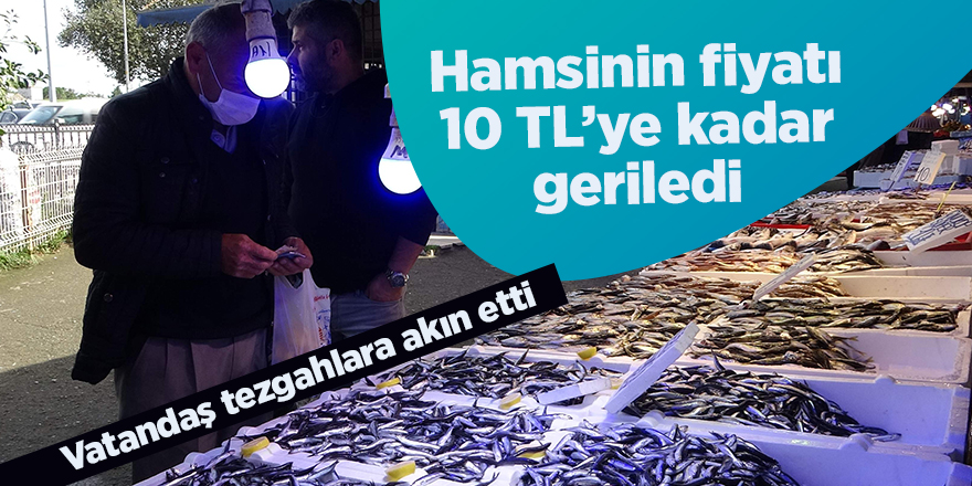 Hamsinin fiyatı 10 TL’ye kadar geriledi