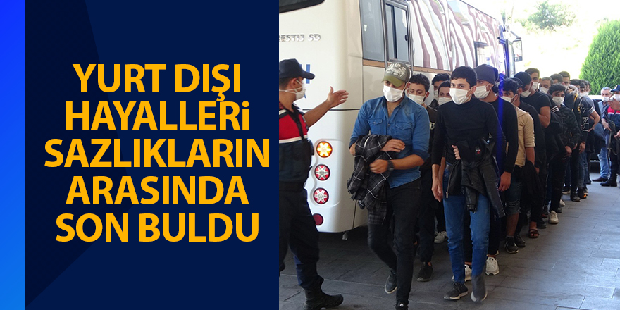 Yurt dışı hayalleri sazlıkların arasında son buldu