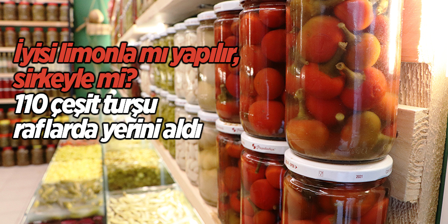 İyisi limonla mı yapılır, sirkeyle mi? 110 çeşit turşu raflarda yerini aldı