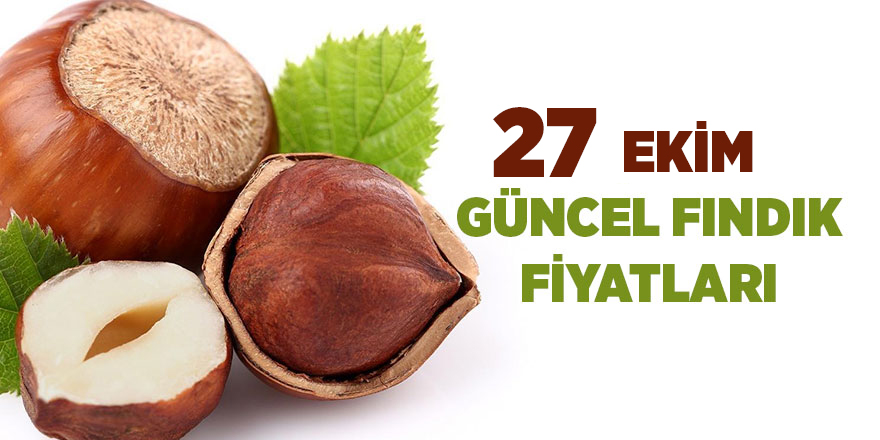 27 Ekim güncel fındık fiyatları