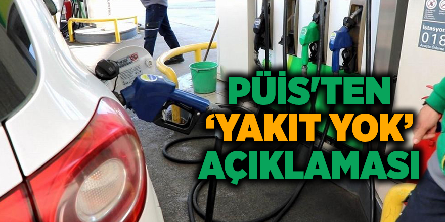 PÜİS'ten ‘yakıt yok’ açıklaması - samsun haber