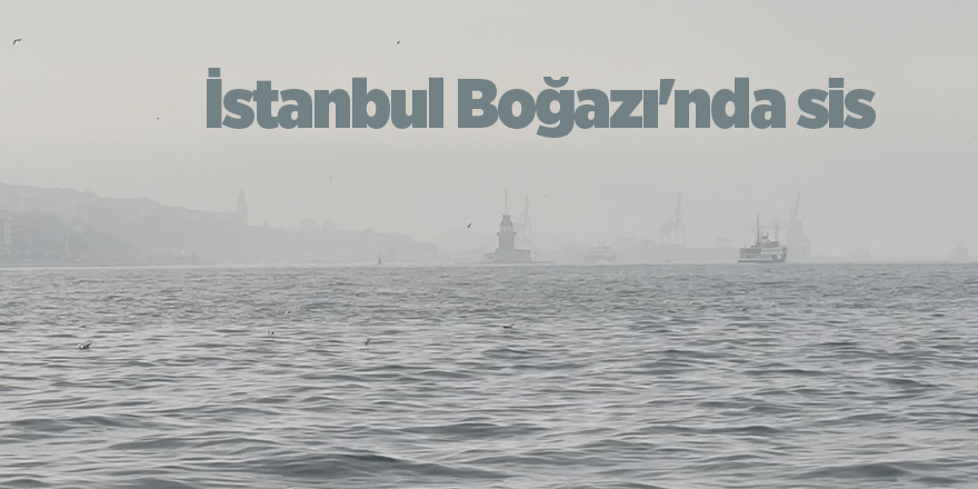 İstanbul Boğazı'nda sis