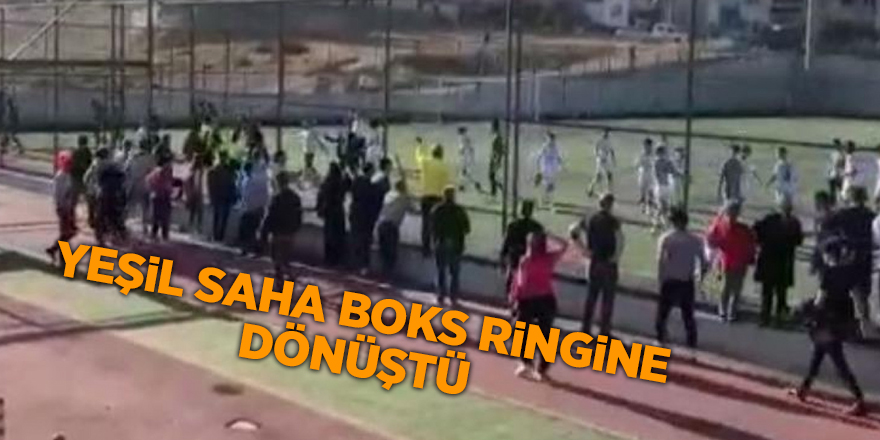 Yeşil sahada futbolcular boksöre dönüştü