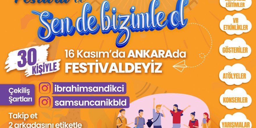 Canik Belediyesi'nden gençlere festival sürprizi - samsun haber