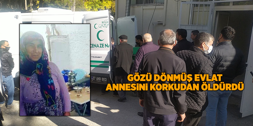 Gözü dönmüş evlat annesini korkudan öldürdü