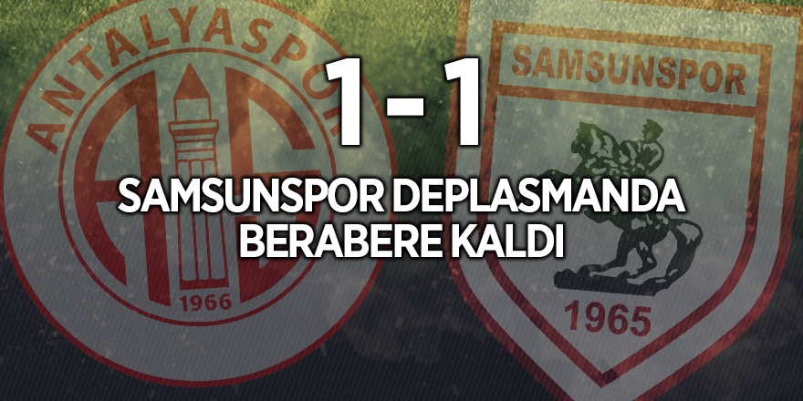 Samsunspor deplasmanda berabere kaldı - samsun haber