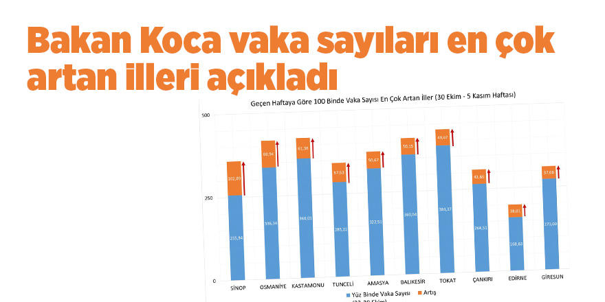 Bakan Koca vaka sayıları en çok artan illeri açıkladı