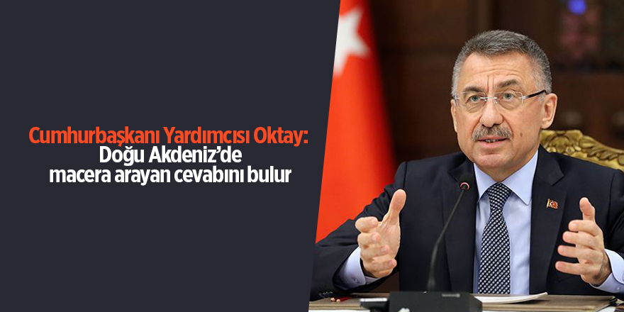 Cumhurbaşkanı Yardımcısı Oktay:  Doğu Akdeniz’de macera arayan cevabını bulur