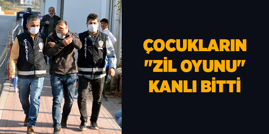 Çocukların "zil oyunu" kanlı bitti