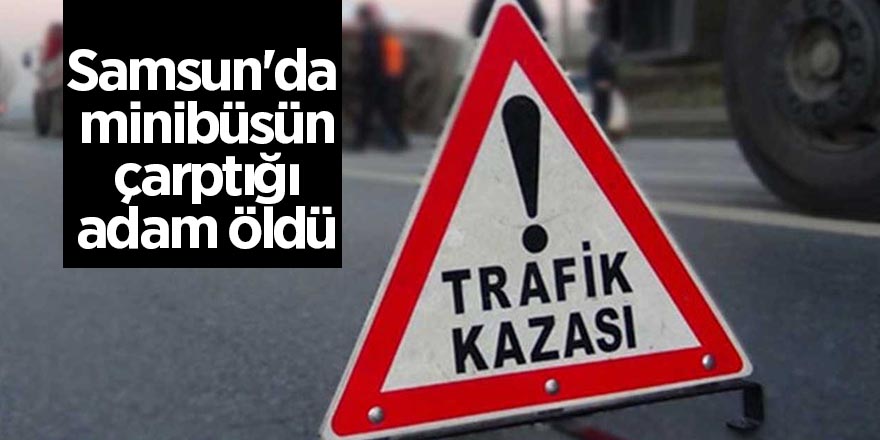 Samsun'da minibüsün çarptığı adam öldü