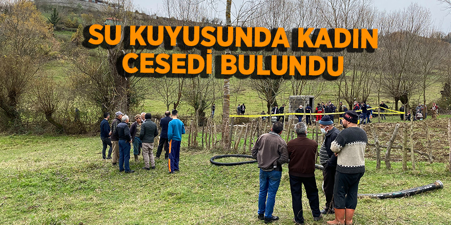 Su kuyusunda kadın cesedi bulundu