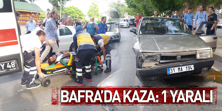 Bafra'da kaza: 1 yaralı