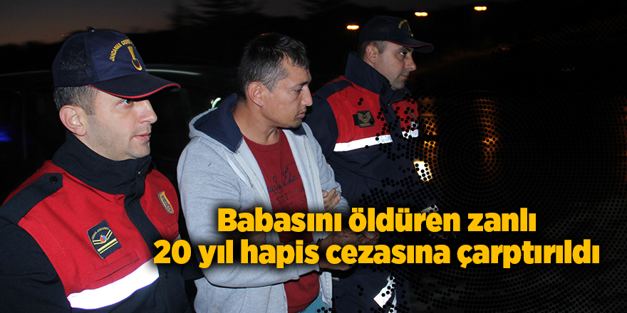 Babasını öldüren zanlı 20 yıl hapis cezasına çarptırıldı