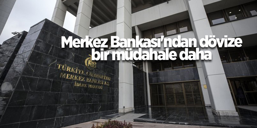 Merkez Bankası'ndan dövize bir müdahale daha