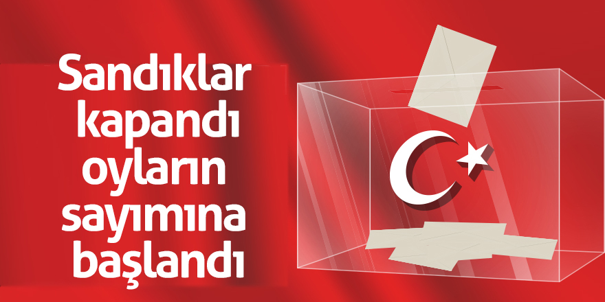 Sandıklar kapandı, oyların sayımına başlandı