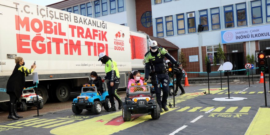 Samsun'da çocuklara Mobil Trafik Eğitimi - samsun haber