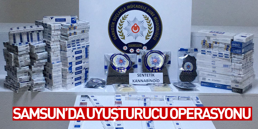 Samsun'da uyuşturucu operasyonu